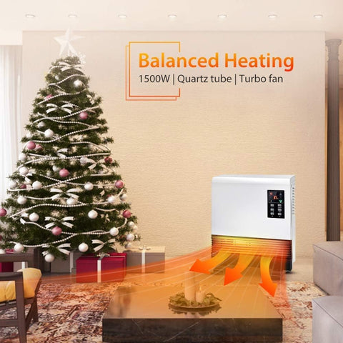 Airo Comfort Electric Space Heater, Wall Mounted Room Heater with Standing Base, Energy Saving