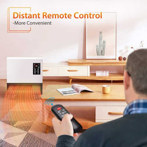 Airo Comfort Electric Space Heater, Wall Mounted Room Heater with Standing Base, Energy Saving