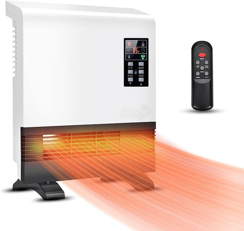 Airo Comfort Electric Space Heater, Wall Mounted Room Heater with Standing Base, Energy Saving
